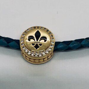 ✨✨Pandora New Orleans Louisiana Exclusive Fleu De Lis Logo Gold Charm